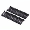 60 PCS 40mm Anti Vibration Soft Damping Nail Rubber Silicone Computer Fan Screw (Black)