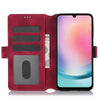 For Samsung Galaxy A25 5G Global Dreamy Butterfly Love Flower Embossed Leather Phone Case(Red)