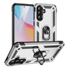 For Samsung Galaxy A36 5G Shockproof TPU + PC Phone Case with Holder(Silver)