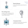 S925 Sterling Silver Blue Turtle Pendant DIY Bracelet Necklace Accessories
