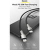 Baseus CATLJK-B06 Cafule Series 20W Type-C / USB-C to 8 Pin PD Metal Charging Data Cable, Length:2m(Dark Green)
