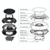 CARZOR Z1 2W USB Car Air Purifier Negative Ions Air Cleaner(Black)