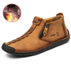 Men Martin Boots Large Size Boots Leisure Tooling Boots, Size: 40(Yellow Brown Plus Velvet)