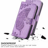For Alcatel 1S 2021 Butterfly Love Flower Embossed Horizontal Flip Leather Case with Holder & Card Slots & Wallet & Lanyard(Light Purple)