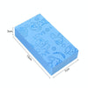 Baby Shower Spa Bath Square Sponge Body Cleaning Scrub(Blue)