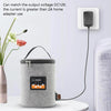 Car Outdoor Bottle Wipes Food Heating Warm Bag Temperature Adjustable Bottle Warmer(Round Gray)