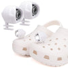 2pcs Plastic Charging Model Cave Shoes Lamp Camping Outdoor Light(White)