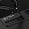 For Samsung Galaxy S21 Ultra 5G GKK Ultra-thin Shockproof Phone Case with Holder & Pen Slots & Stylus Pen(Black)