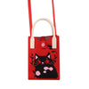 Cat Knitted Mini Crossbody Phone Bag For 6.9 inch and Below Phones(Red)
