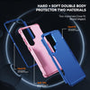 For Samsung Galaxy S25 Ultra 5G TPU + PC Shockproof Protective Phone Case(Royal Blue + Pink)