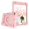 For iPad mini 3/2/1 Silicone + PC Protective Case with Stand(Rose Gold)