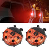 2pcs Ladybug Shape Car Door Anti-collision Colorful Warning Light(Red)