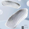 2pairs 3.5cm Cashmere Boost Height Increased  Half Insoles Warm Insoles(Gray)