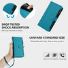For Samsung Galaxy S25+ / S24+ 5G Magnetic Closure Nine Card Slots Zipper Leather Case with Hand Strap(Turquoise)