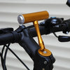 Road Bike T-Handle Mountain Bike Aluminum Alloy Extension Frame Lamp Clip Fixing Seat Extension Frame(Yellow)
