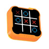 All-In-One Tic Tac Toe Game Machine Portable Desktop Puzzle Children Electronic Toys(Orange Yellow)