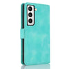 For Samsung Galaxy S22 5G Dreamy Butterfly Love Flower Embossed Leather Phone Case(Green)
