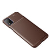 For LG K42 Carbon Fiber Texture Shockproof TPU Case(Brown)