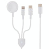 3 in 1 USB-C / Type-C to 8 Pin + USB-C / Type-C + Magnetic Watch Wireless Charger Data Cable, Cable Length: 1.2m