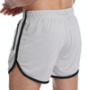 XL Three Pants Men Gym Shorts Quick Dry Swimming Trunks(Light Gray)