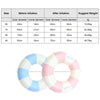 Thickened Outdoor Water Sports Children Swimming Ring, Outer Diameter: 80cm(Pink Grid)