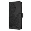 For Huawei Mate 20 Pro Datura Flower Embossed Flip Leather Phone Case(Black)