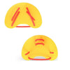 Swimming Webbed Adult Children Freestyle Stroke Swimming Equipment, Size:M(Yellow)