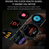 HAMTOD GT45 1.6 inch Waterproof Smart Watch, Support Bluetooth Call / Heart Rate / Blood Oxygen Monitoring / NFC(Silver)