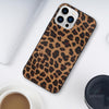 For iPhone 14 Pro Max TPU Leather Phone Case (Yellow Leopard Texture)