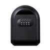 Wall Mounted Key Safe Box - 4 Digit Combination Lock (Black)