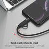 IVON CA51 2.4A USB to 8 Pin + Micro USB 2 in 1 Charging Sync Data Cable, Length: 1m(Silver)