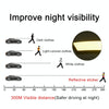 2 PCS Carbon Fiber Car-Styling Fender Reflective Bumper Decorative Strip, Inner Reflection + External Carbon Fiber(Blue)
