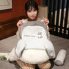 Bedside Cushion Soft-Packed Waist Pillow Sofa Tatami, Size: Medium(Whale)
