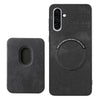 For Samsung Galaxy A26 5G Retro Leather Card Bag Magnetic Phone Case(Black)