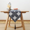 Cotton Linen Tea Table Dining Table Table Flag Retro Tablecloth, Size:30x160cm(Japanese)