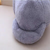 Plush Cat Toy Children Cat Back Shadow Shape Gift Toy Home Decoration Soft Pillow(White)