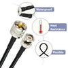 2m RG58 BNC Male to UHF Male Adapter Cable