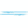 2 PCS/Set D-280 Flame Streak Pattern Car Modified Decorative Sticker(Blue)