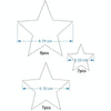 20pcs /Set Acrylic Stars Mirror Stereo Wall Stickers Home Decoration Soft Mirror(Black)