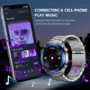 WS-20 1.43 inch IP67 Sport Smart Watch Support Bluetooth Call / Sleep / Blood Oxygen / Heart Rate / Blood Pressure Health Monitor, Steel Strap(Black)