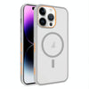 For iPhone 14 Pro Max Frosted Translucent Side Ice Fog Cooling MagSafe Phone Case(Grey)