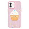 For iPhone 11 Skin Feeling Jelly TPU Hybrid PC Phone Case(Ice Cream Polka Dot Pink)