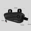 WEST BIKING YP0707257 Bicycle Triangle Bag EVA Hard Shell Bike Bag Mountain Bike Front Beam Bag Riding Equipment(Black)