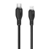 Baseus Pudding Series 20W Type-C to 8 Pin Fast Charging Data Cable, Length:2m(Black)