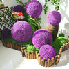 Artificial Grass Plant Ball Topiary Wedding Event Home Outdoor Decoration Hanging Ornament, Diameter: 10.7 inch