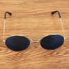 Oval Retro UV400 UV Protection Metal Frame AC Lens Sunglasses