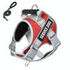 Large Dog No-Pull Harness, Red, L, 1.5m Rope Leash