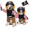 Dog Pirate Costume, Murder Pirate, Medium (M), Halloween