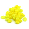 HENGJIA 100PCS Environment Friendly Plastic Niblet Baits Artificial Fishing Lures Bionic Fishing Bait (Yellow)