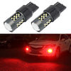 1 Pair 7440 12V 7W Strobe Car LED Fog Light(Red Light)